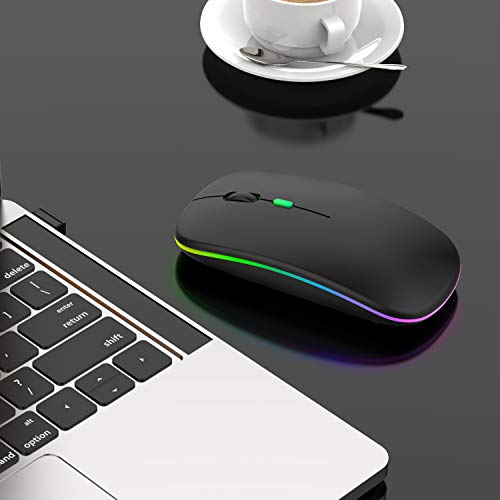 Neises Bluetooth Mouse For Ipad,Bluetooth Mouse For Macbook Air/Mac/Macbook Pro/Mini/Ipad Pro/Imac/Laptop,Rechargeable Wireless Mouse For Macbook Air/Macbook Pro Chromebook Laptop Pc #TOP7
