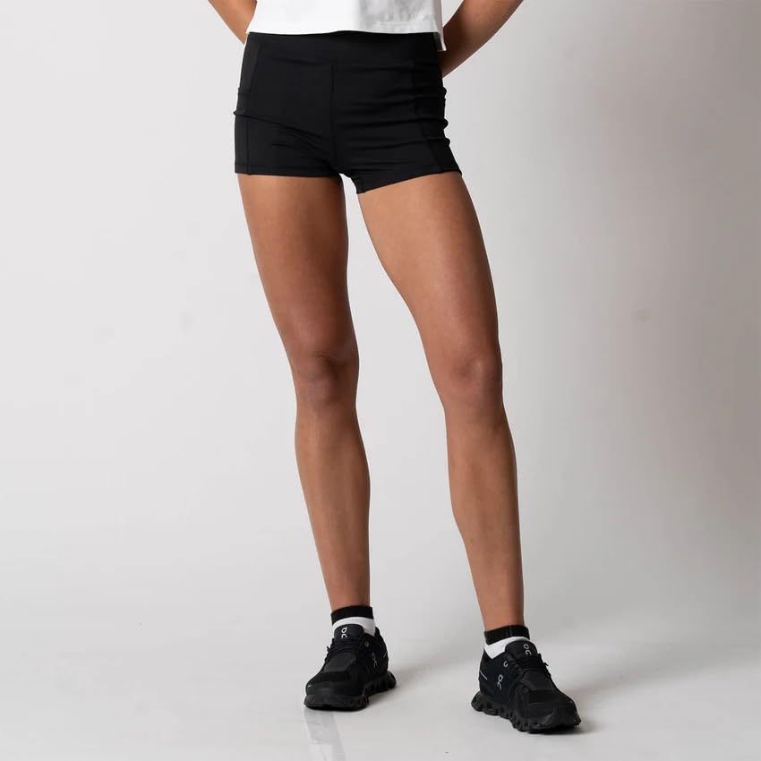 Women's Knit Shorty Shorts (Black) - L-image-24