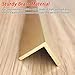 Threshold Strip，Flooring Transition Strip，Floor Transition Strip Brass Threshold Divider Strips for Wooden Floors, Metal Floor Transition Strip 90 Degree, L-Shaped Stair Nosing Edge Trim for Outdoor I