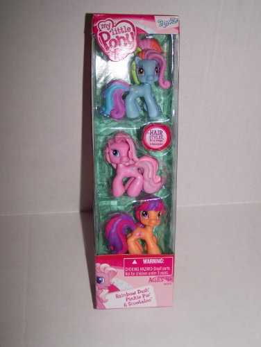 My Little Pony Ponyville Rainbow Dash, Pinkie Pie and Scootaloo Figures