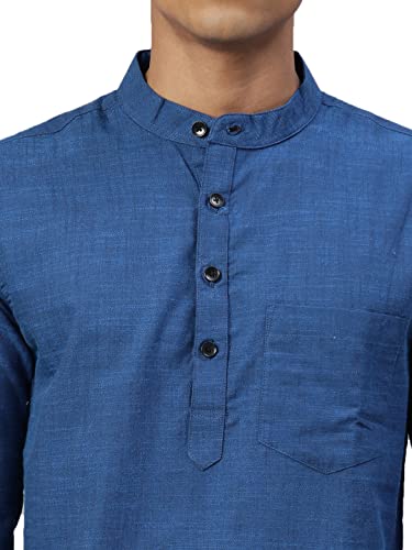 Image of KRYPTIC Men Solid Full Sleeve Regular Shirt Kurta