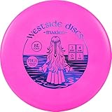 Westside Discs BT Medium Maiden Disc Golf Putter | Neutral Putt & Approach Disc | Grippy BT Medium Plastic | Straight Putting & Controlled Approach Shots | 170-176g (Pink)