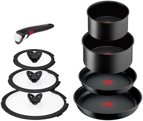 【オンライン限定】 取っ手のとれる 鍋 フライパンセット 8点セット IH ガス火対応 PFOAなどの有害物質不使用 「インジニオ・ネオ チャコールグレー」 こびりつきにくさ長持ち ブラウン L77298