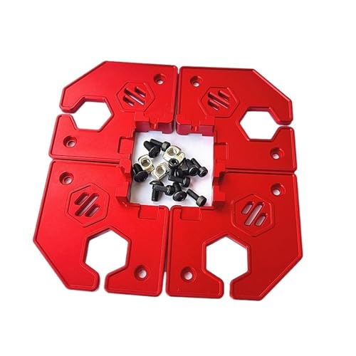 4 pieces/set for Voron 2.4 4Z Axis Belt Cover Plate Set, Red for Aod-ized CNC Process - 3D Printer Parts
