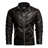 Mejor uso: una prenda básica clásica para el armario, esta chaqueta de piel sintética de inspiración vintage es fácil de colocar sobre suéteres o camisas, perfecta para el uso diario, ropa casual para motocicleta, ciclismo, conducción, carreras y actividades al aire libre.