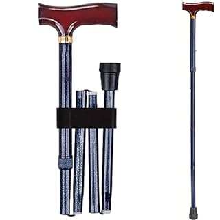 DMI Designer Folding Cane  Blue Ice