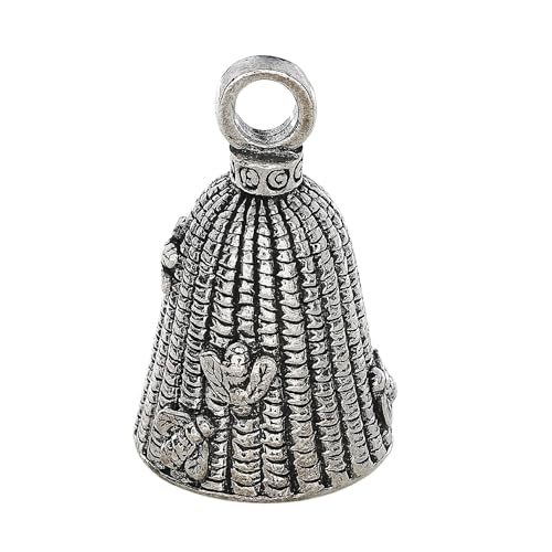 Image of Guardian Bell Animals Good Luck Bell w /Keyring & Black Velvet Gift Bag | Motorcycle Bell | Lead-Free Pewter | Made in USA