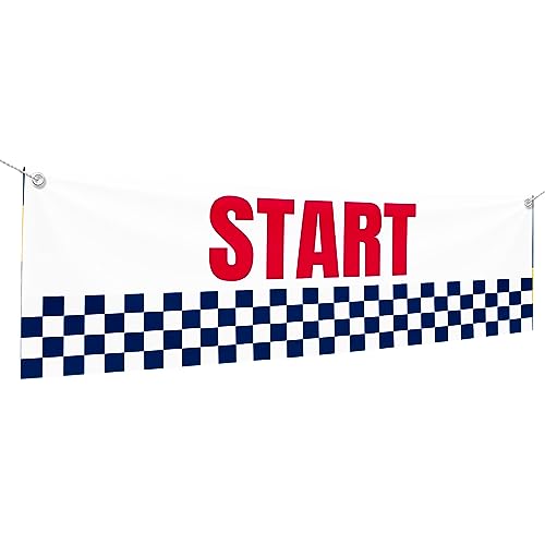 MAVIS PRINT Start Large Banners and Signs for Outdoor by Mavis Printing-Polyester Banner with 4 Holes for Easy Hang Indoor & Outdoor|6x2 Feet HD Banner to Promote Events| Made in USA
