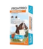 FRONTPRO Chewable Tablets Flea & Tick Treatment for Dogs (10-25kg) 1 Tablet Pack