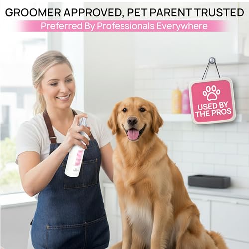 BioSilk Therapy Detangling Plus Shine Protecting Mist for Dogs | Best Detangling Spray For All Dogs and Puppies