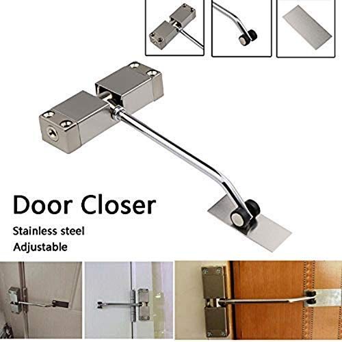*M·kvfa* Adjustable Automatic Strength Spring Door Closer Hinge Fire Rated Door Channel For Home Office Hotel Room Doors #TOP4