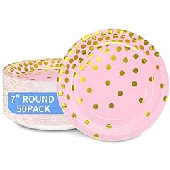 Pink Gold Polka Dot