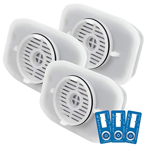 Crystal Filter Filtre GRV001 CRF4001 Compatible Whirlpool® GRV001 / GRV002 (Lot de 3)