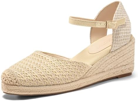 Coutgo Women's Platform Wedge Espadrilles Sandals