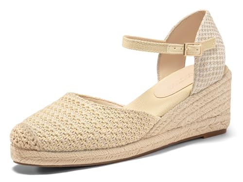 Image of Coutgo Women's Platform Wedge Espadrilles Sandals