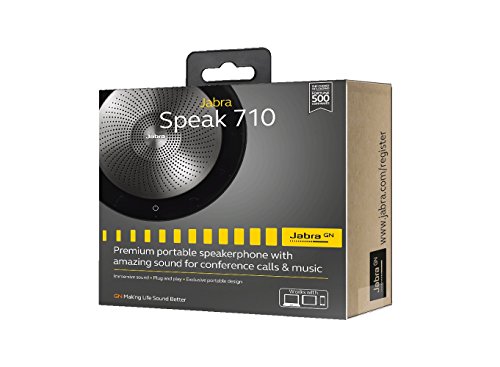 Jabra Speak 710 Uc Wireless Bluetooth Speaker For Softphone And Mobile Phone – Easy Setup, Portable Speaker With For Holding Meetings Anywhere With Immersive Sound #TOP4