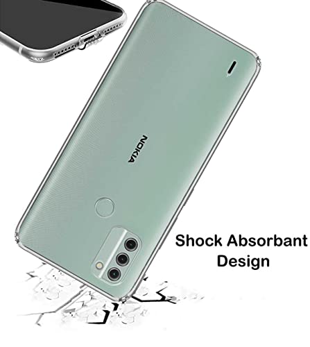 Image of Transparent Soft Silicone TPU Flexible Back Cover Compatible with Nokia C31