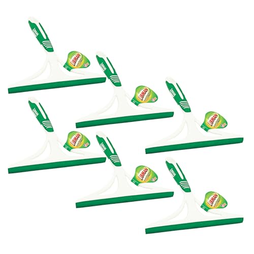 Libman Commercial 1070 Shower Squeegee, Polypropylene and Sanoprene, 8" Wide, Green and White (Pack of 6) image 5