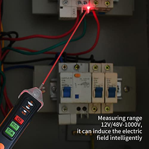 Image of Voltage Tester Non-Contact AC 12-1000V, Electrical Tester Pen with LED Flashlight and Infrared Pointing Function for Live Wire Detection, Circuit Tester for Home Outlet & Automotive Use