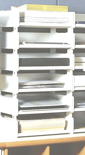 Exacompta - Ref 13040D - Set of 6 MULTITRI baskets large format - for envelopes, forms or catalogues - dimensions 30x38x10cm - light grey colour - Image 5