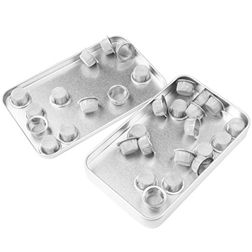 30pcs Pipe Screens Filters 1/2inch Crystal Pipe Screens Stainless Steel Metal Screen Filter for Crystal Tobacco Pipes with Box Packed - Thumbnail 4