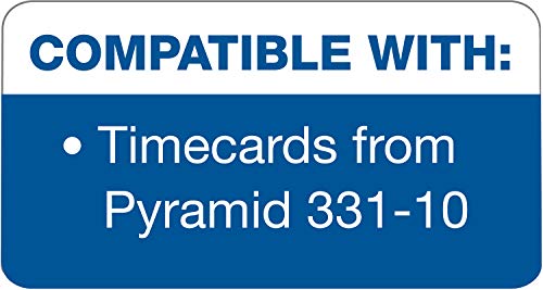 Tops 1291 Time Card For Pyramid Model 331-10, Weekly, Two-Sided, 3 1/2 X 8 1/2 (Box Of 500) #TOP4