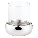 rosenthal kerzenhalter glas  Sambonet Rosenthal Windlicht, Kerzenhalter - Sphera - Edelstahl - Glas - Ø24xH17cm