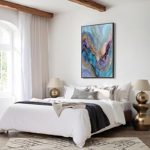 Motif abstrait en marbre rose affiches modernes pour décoration murale maison - 5