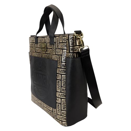 Image of Loungefly Marvel Logo Convertible Backpack & Tote Bag