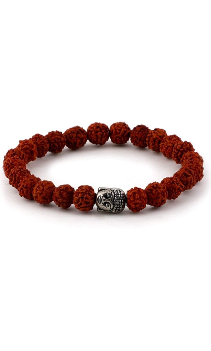 Vighnaharta Ganesh 5 Mukhi Certified 5 Faced Rudraksha Bracelet For Men and Women (Brown Stretchable) (B0CH6F811Y) Amazon Price History, Amazon Price Tracker