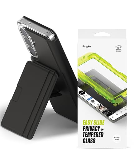 Coque et verre trempé anti-espion compatible avec Samsung S26 Plus Ringke Folio Wallet