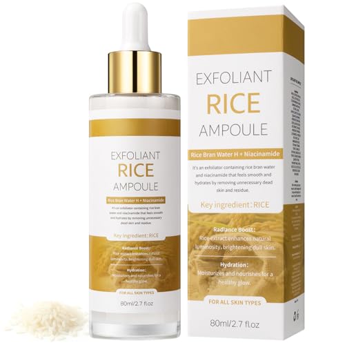 Image of Peel Shot Glow White Rice Exfoliant Peeling Ampoule, Soft Exfoliating Face and Body Scrub, Facial Exfoliator, Deep Hydration Serum, 80ml