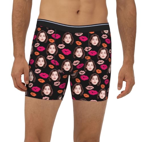 Long Custom Boxer Briefs for Men Pack, Personalized Underwear for Men Pack 3, Gag Gift for Him Birthday Anniversary2