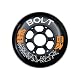 Inliner Rollen K2 Skates Bolt 100 mm 85A 4-Rad Set, Schwarz
