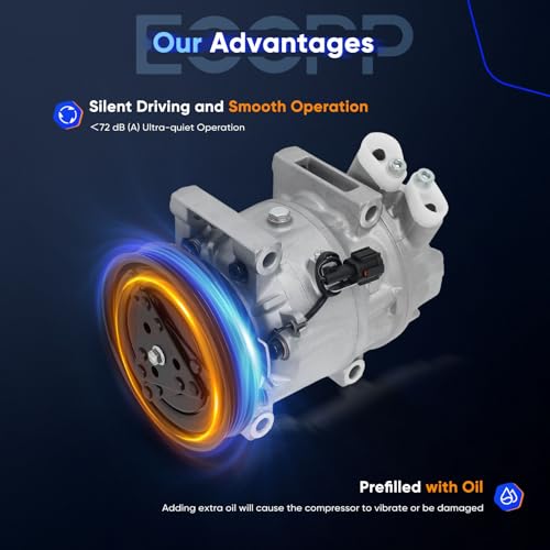 Image of ECCPP AC Compressor 1996-2000 Fit for Nissan Pathfinder 3.3L | 1997-2000 Fit for INFINITI QX4 3.3L Fast Cooling AC Compressor with Clutch