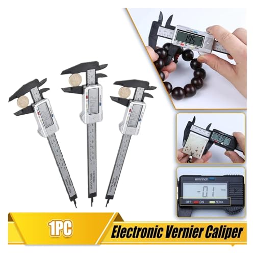 Calibrador digital de 150 mm: herramienta de medición de precisión de acero inoxidable, pantalla de fácil lectura, micrómetro Vernier preciso, ideal para aficionados y profesionales, color azul.