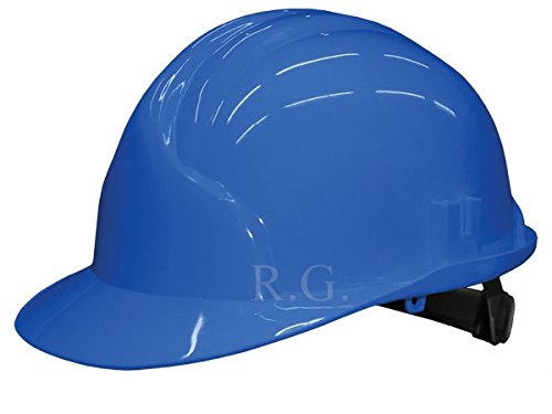 Unbekannt Bauarbeiterhelm Schutzhelm Bauhelm Schutzhelme Helm EN 397 53-61 cm 6 Farben (Blau)