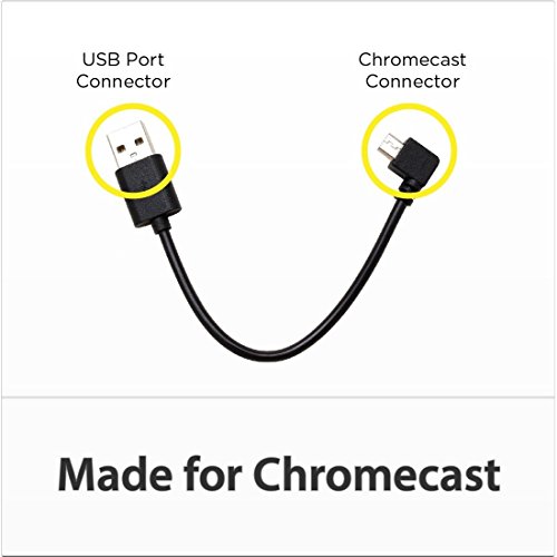 Mission Cables TVPower micro-USB auf USB Stromkabel (für Chromecast, 17 cm)