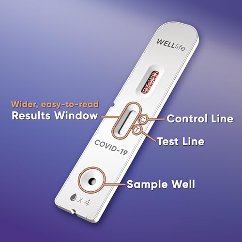 welllife covid-19 antigen home test fda authorized otc covid home test with 10 minute results 1 pack 5 tests total easy to use amp no discomfort