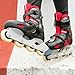 Arrowbash 4 Pack Non Marking Brake Pads for Inline Skates, Grey Scratch Free Heel Stoppers for Indoor/Rental Use