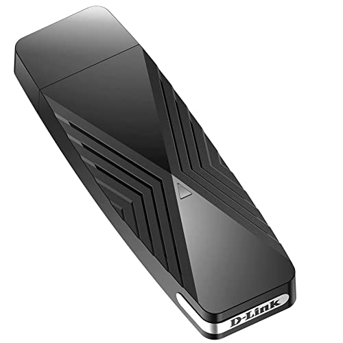 Image of D-Link AX1800 Wi-Fi 6 USB 3.0 Adapter, WiFi Adapter for PC or Laptop, Update Your WiFi to Next Gen 802.11ax, Includes USB 3.0 dongle, WPA3 Encryption, Windows 10 /11 (DWA-X1850), Black