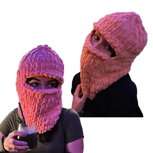 Chapeau tissé main peluche isolant et doux pour le ski - 5