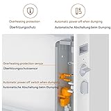 SYTH Heizung Elektrisch mit Thermostat,Rapid Konvektor Heizer,Elektrische Heizgerät,2200 watt Energiesparend Heizgeräte,Mobile Elektroheizung,Umkipp und Überhitzungsschutz [Energieklasse A+] - 5