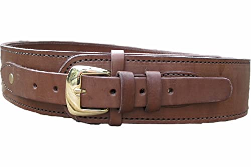 Bull Creek Leather Western Gun Belt - Plain Cowhide - Brown (brown, 48
