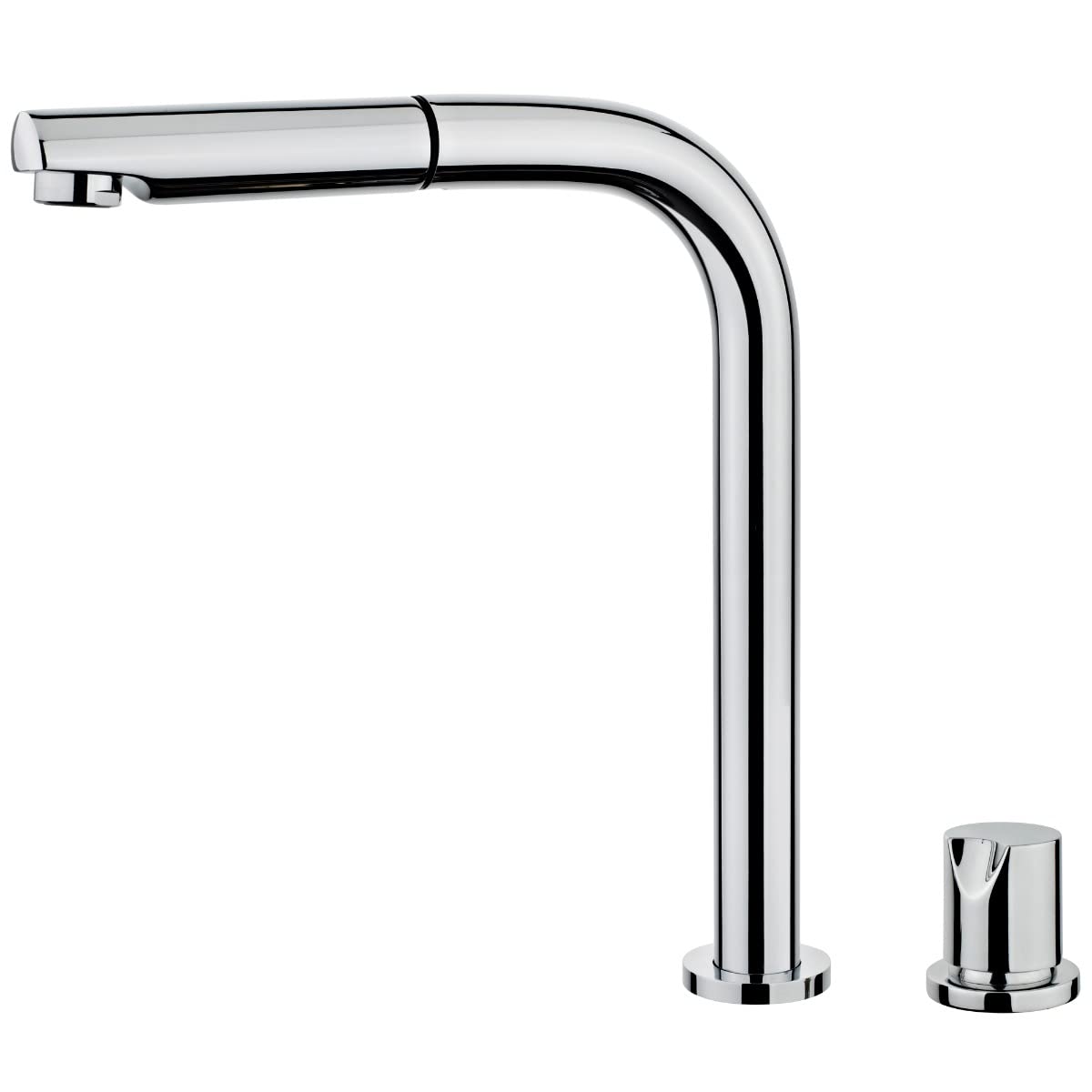 Essebagno Magic mitigeur évier chromé escamotable extractible 2 trous 'spécial fenêtre'