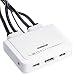 Produktbild InLine 63614I KVM Switch, 2-fach, USB-C zu DisplayPort 1.2, 4K, mit Audio, integr. Kabel