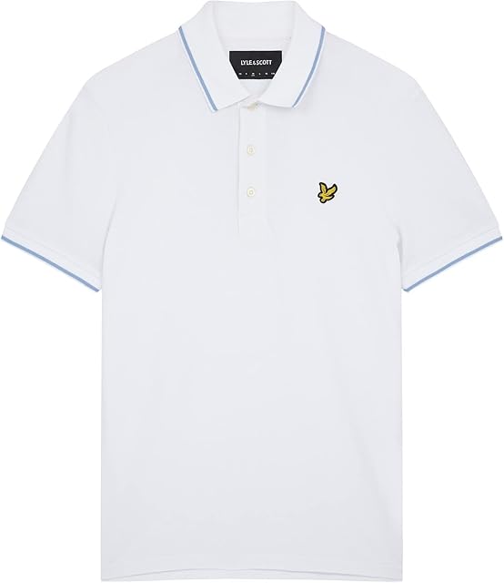 Lyle & Scott Męska Koszulka polo Tipped, niebieski
