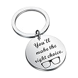 Zuo Bao Asesino serie Podcast Jewelry You Make the Right Choice Llavero Criminal Theme Lovers Regalo, Elección correcta, S