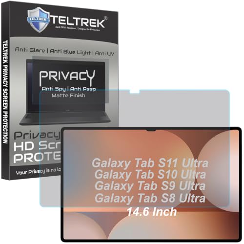 Image of Privacy Matte Anti Peep Screen Guard Compatible With Samsung Galaxy Tablet S11 Ultra / S10 Ultra / S9 Ultra / S8 Ultra 14.6 inch Inch Tab Anti Spy Screenguard Not a Tempered Glass Screen Protector