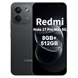 XIAOMI Redmi Note 17 Pro Max 5G, Smartphone 8+ 512GB, Nero
